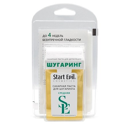 Start Epil - Набор для шугаринга (сахарная паста в картридже "Средняя" 100 г + бумажные полоски для депиляции) 013-987 - фото 11362