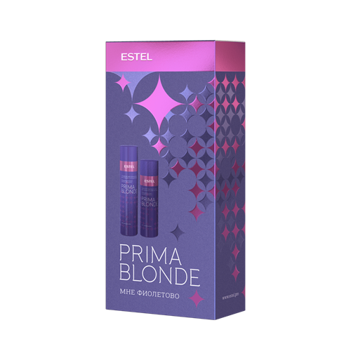 Набор Estel Prima Blond "Мне фиолетово" для холодных оттенков блонд из 2-х средств 022-934 - фото 84477