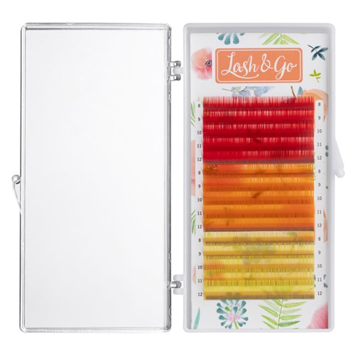 Lash&Go - Цветные ресницы (микс) Grapefruit, 15 линий 025-865 - фото 87066