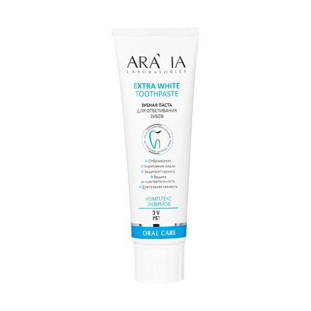 ARAVIA - Зубная паста для отбеливания зубов Extra White Toothpaste, 100 г 013-448 - фото 8757