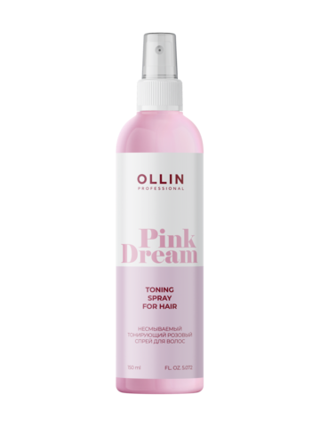OLLIN - Тонирующий розовый спрей для волос PINK DREAM, 150 мл 012-620 - фото 87904