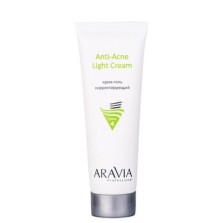 ARAVIA - Крем-гель корректирующий для жирной и проблемной кожи Anti-Acne Light Cream, 50 мл 013-670 - фото 9849