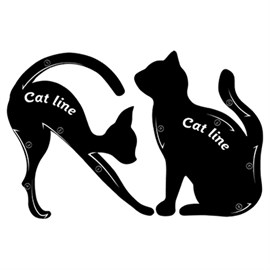 {{photo.Alt || photo.Description || 'EVABOND - Трафареты для макияжа глаз Cat Line, 2 шт'}}