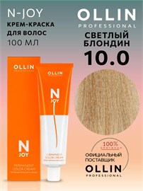 {{photo.Alt || photo.Description || 'OLLIN - 10/0 &quot;N-JOY&quot; Краситель светлый блонд, 100 мл'}}