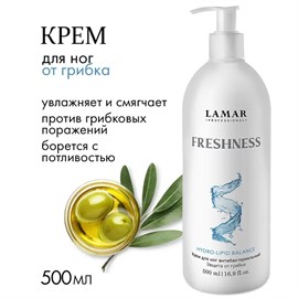 {{photo.Alt || photo.Description || 'LAMAR - крем для ног антибактериальный FRESHNESS, 500 мл'}}