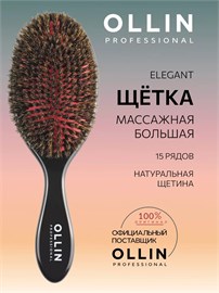 {{photo.Alt || photo.Description || 'OLLIN - Щетка Prof  Elegant 15 рядов массажная, черная'}}