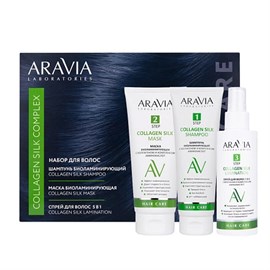 {{photo.Alt || photo.Description || 'ARAVIA - Набор для ухода за волосами и кожей головы Collagen Silk Complex, 1 шт'}}