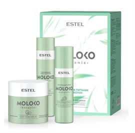 {{photo.Alt || photo.Description || 'Estel - Набор &quot;Полезное питание для волос&quot; Moloko botanic: Шампунь, 250 мл + Маска, 300 мл + Спрей, 200 мл'}}
