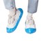ELEGREEN - Бахилы медицинские одноразовые из ПНД с двойной подошвой, Бело-синие (500 пар) 010-023 - фото 90